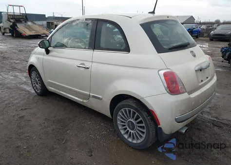 2013 Fiat 500 Lounge from USA, damaged, VIN 3C3CFFCR7DT604716